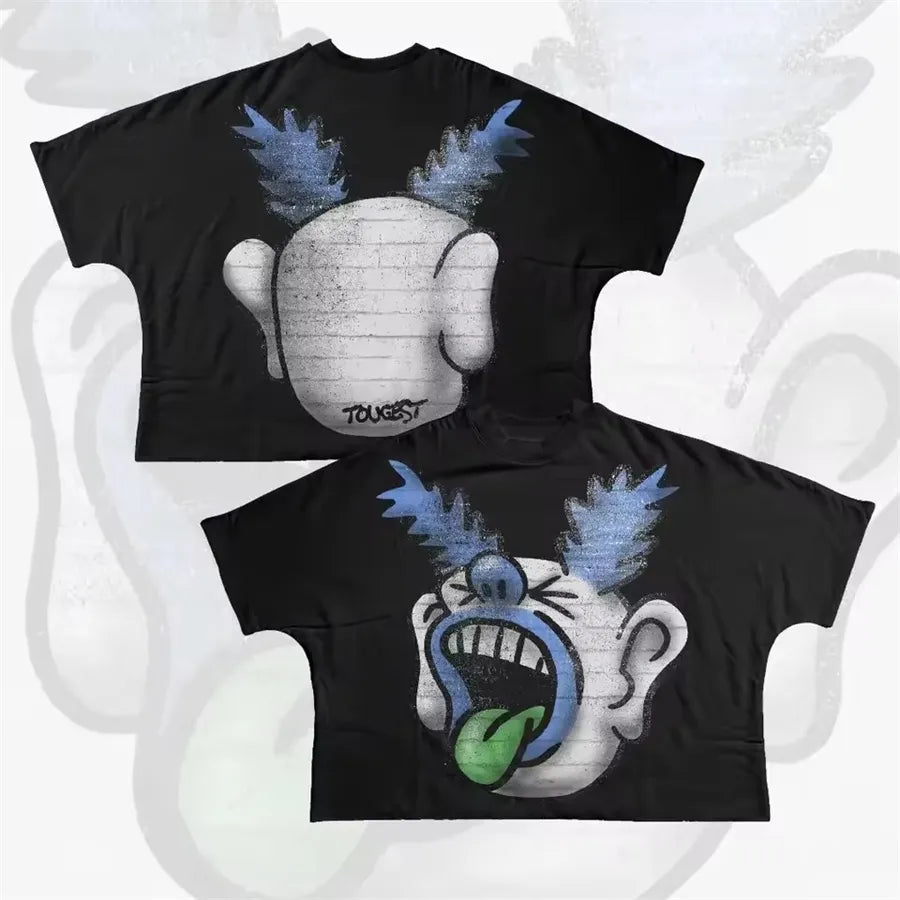 Designer Men'S T Shirts Y2K Shirt Harajuku Oversized High Quality Vintage Graphic Shirt Streetwear Top Goth Women Clothes Size S-3XL