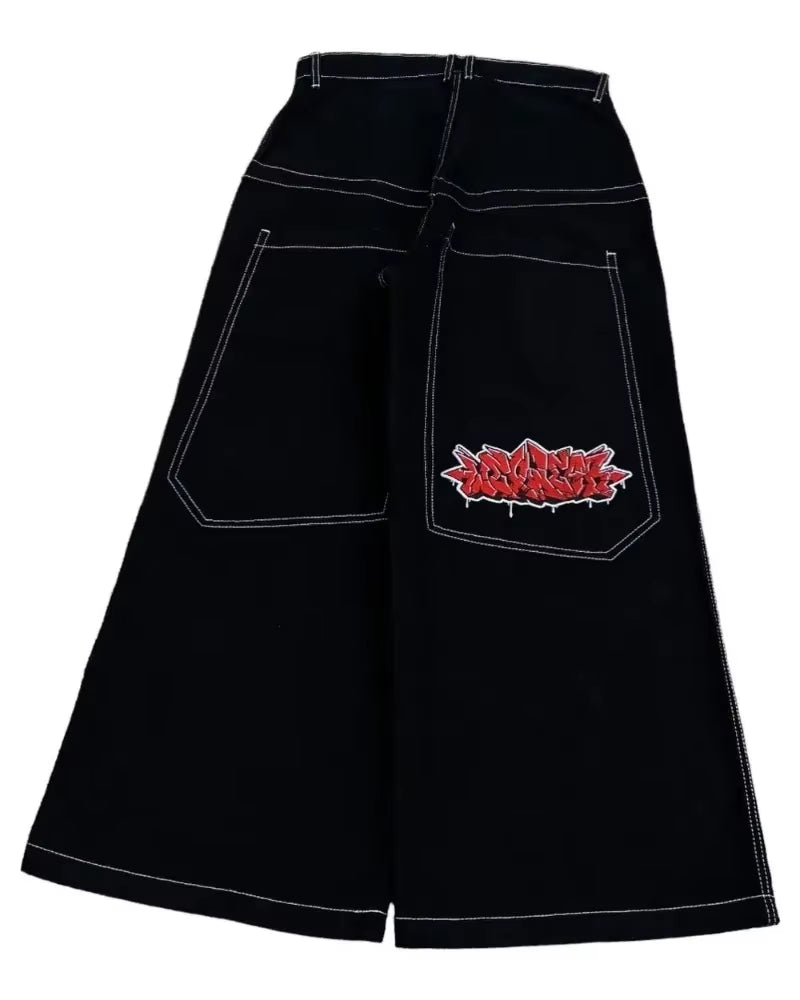 Y2K Baggy Jeans Men Harajuku 2000S Vintage Embroidered High Quality Jeans New Hip Hop Streetwear Men Women Casual Wide Leg Jeans