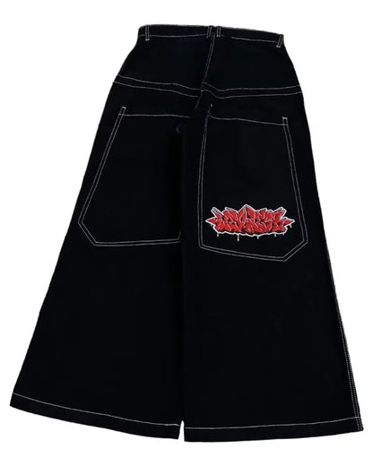 Y2K Baggy Jeans Men Harajuku 2000S Vintage Embroidered High Quality Jeans New Hip Hop Streetwear Men Women Casual Wide Leg Jeans