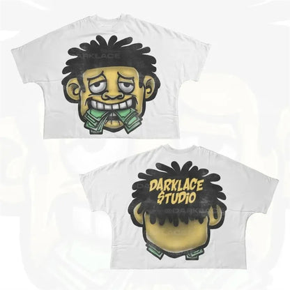 Designer Men'S T Shirts Y2K Shirt Harajuku Oversized High Quality Vintage Graphic Shirt Streetwear Top Goth Women Clothes Size S-3XL