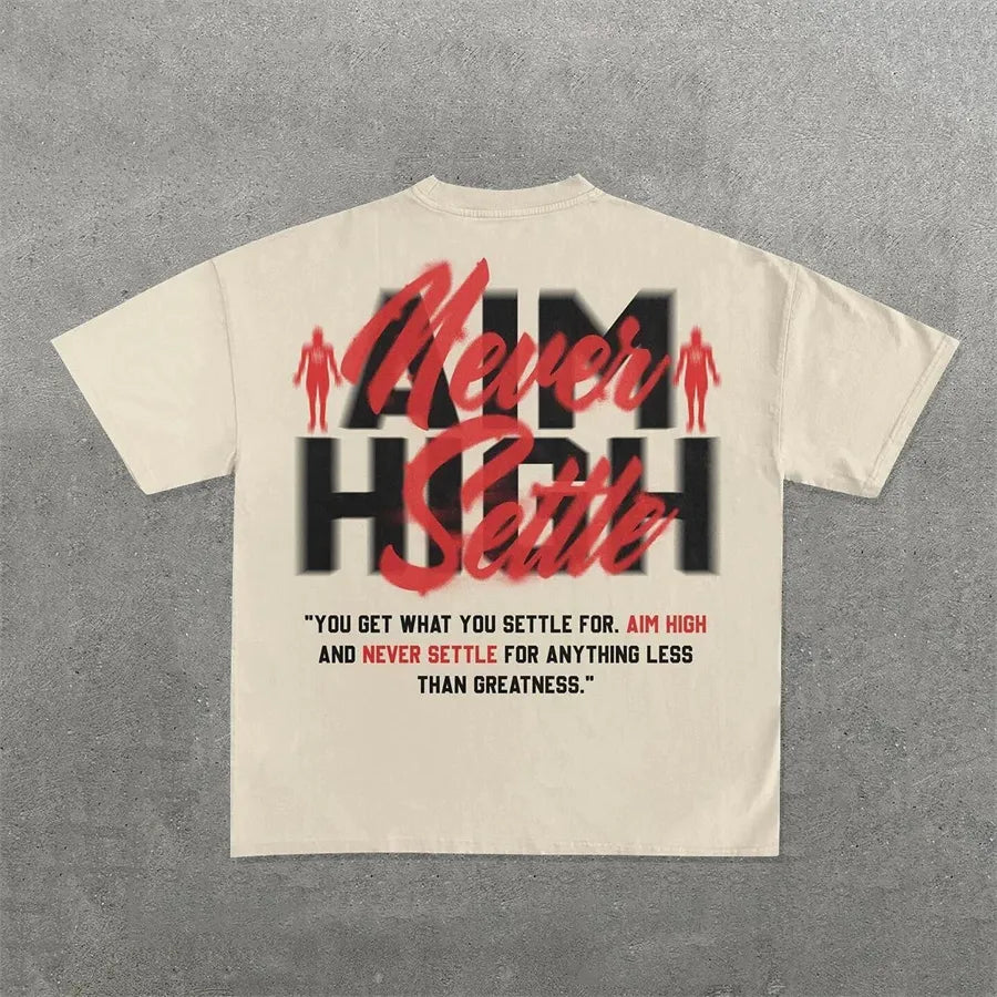 Designer Men'S T Shirts Y2K Harajuku Shirt Men Hip Hop Gothic Graphic Print Oversized Cotton Tshirt Punk Short Sleeved Streetwear Casual Tops Tees Size S-3XL