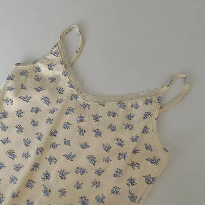 Camisole Women'S Tops Summer Short Tops 2021 New Vintage Lace Slim Warm Joker Ladies Bottoming Cute Tops for Women Camis