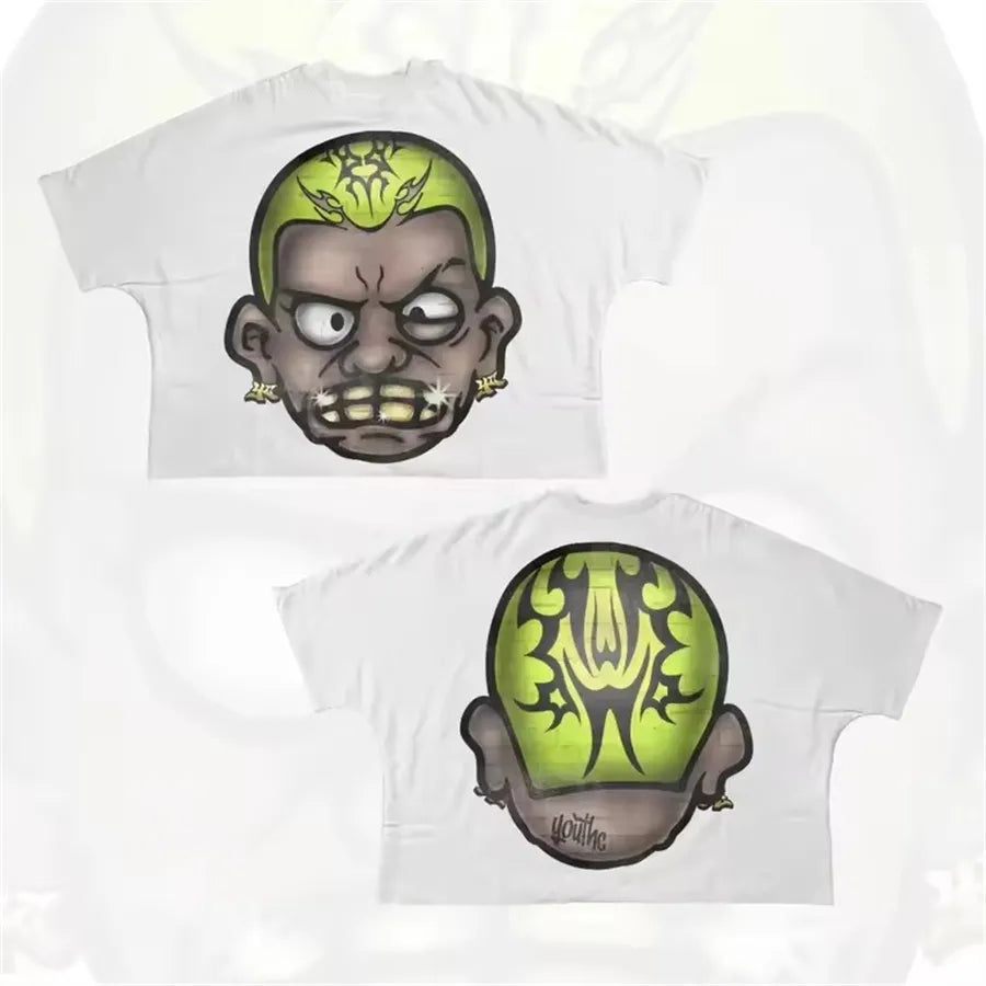 Designer Men'S T Shirts Y2K Shirt Harajuku Oversized High Quality Vintage Graphic Shirt Streetwear Top Goth Women Clothes Size S-3XL