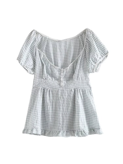 Slim Girls Sweet Tshirts 2022 Summer Fashion Ladies Stylish Soft Cotton Short Tees Vintage Women Cute Tops Chic