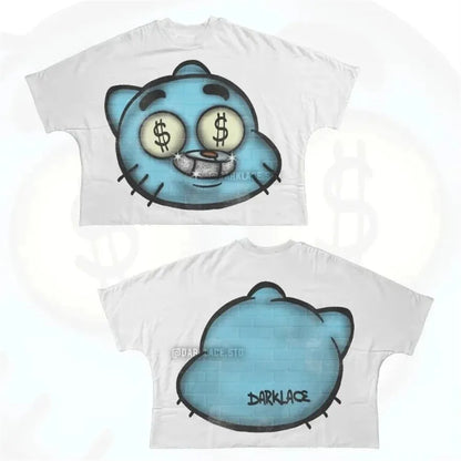 Designer Men'S T Shirts Y2K Shirt Harajuku Oversized High Quality Vintage Graphic Shirt Streetwear Top Goth Women Clothes Size S-3XL