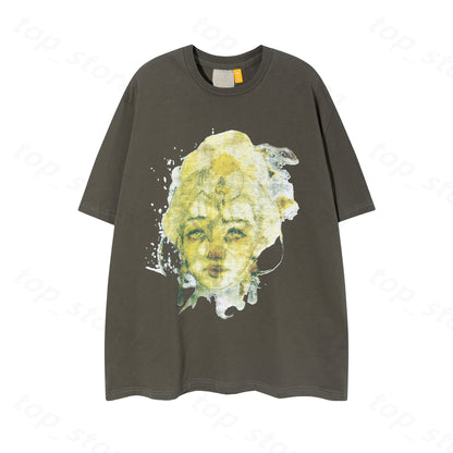 5A Mens Galery Designer T Shirt Mens Graffiti Tees Printing Letter Shirt 25SS Gallerydeptsweat Man Pants Luxurys Casual Street Shirts Design Shirts