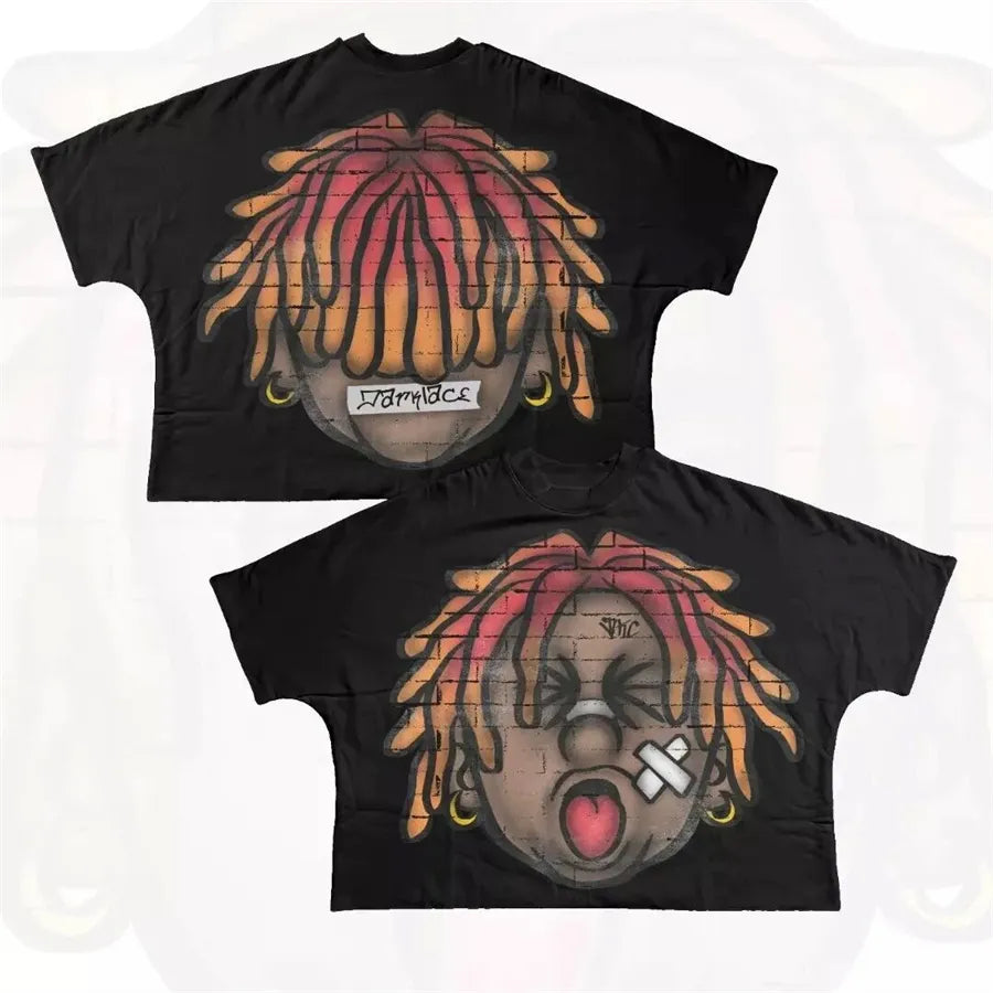 Designer Men'S T Shirts Y2K Shirt Harajuku Oversized High Quality Vintage Graphic Shirt Streetwear Top Goth Women Clothes Size S-3XL