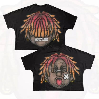 Designer Men'S T Shirts Y2K Shirt Harajuku Oversized High Quality Vintage Graphic Shirt Streetwear Top Goth Women Clothes Size S-3XL