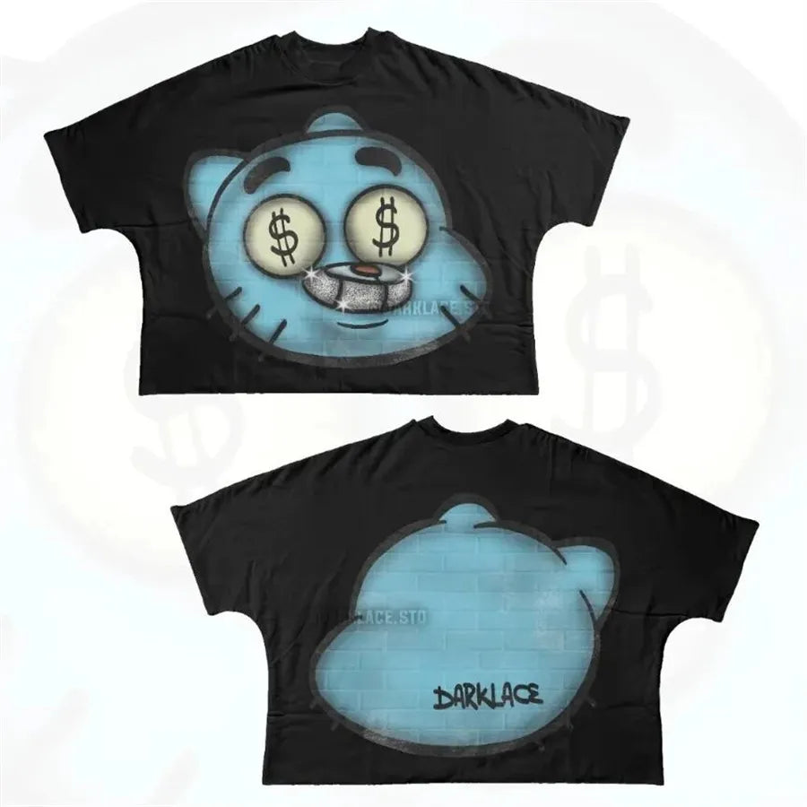 Designer Men'S T Shirts Y2K Shirt Harajuku Oversized High Quality Vintage Graphic Shirt Streetwear Top Goth Women Clothes Size S-3XL