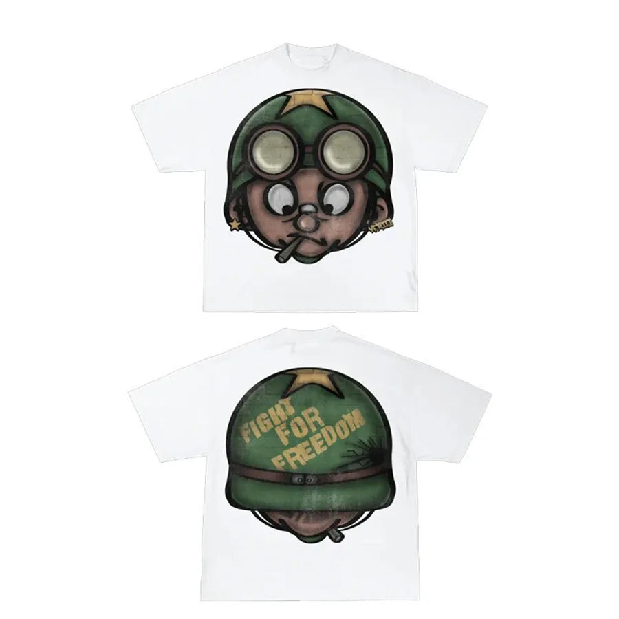 Designer Men'S T Shirts Y2K Shirt Harajuku Oversized High Quality Vintage Graphic Shirt Streetwear Top Goth Women Clothes Size S-3XL