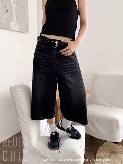 Reddachic Retro Y2K Baggy Jorts 