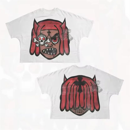 Designer Men'S T Shirts Y2K Shirt Harajuku Oversized High Quality Vintage Graphic Shirt Streetwear Top Goth Women Clothes Size S-3XL