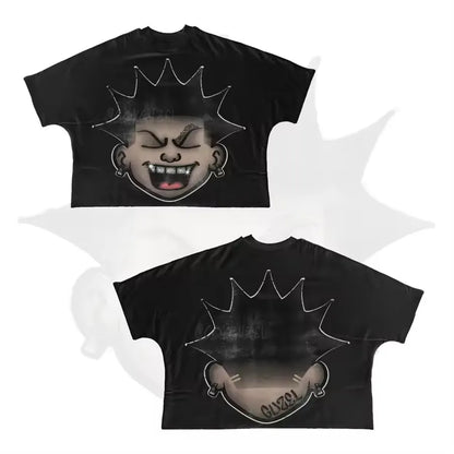 Designer Men'S T Shirts Y2K Shirt Harajuku Oversized High Quality Vintage Graphic Shirt Streetwear Top Goth Women Clothes Size S-3XL