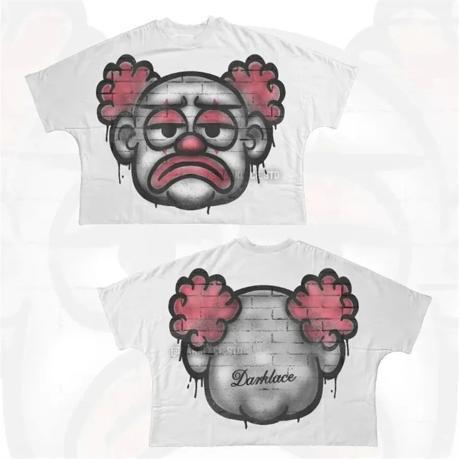 Designer Men'S T Shirts Y2K Shirt Harajuku Oversized High Quality Vintage Graphic Shirt Streetwear Top Goth Women Clothes Size S-3XL