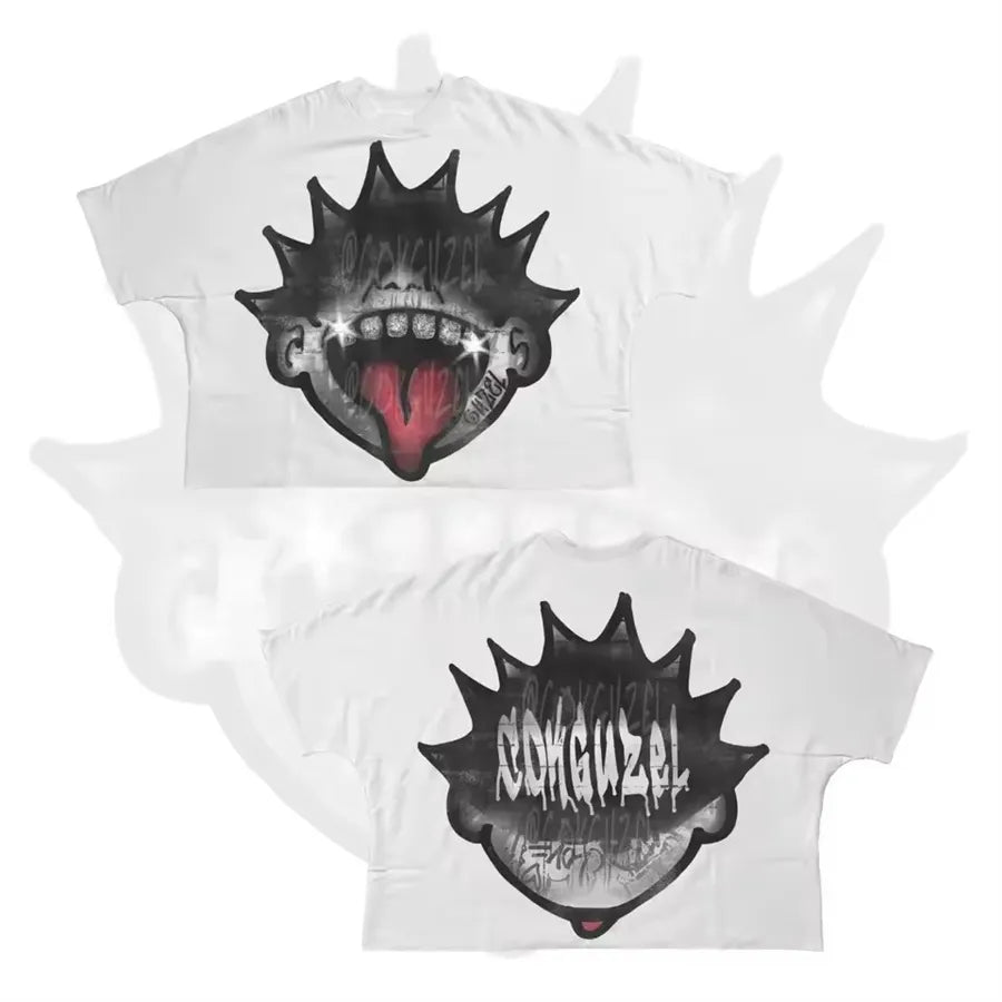 Designer Men'S T Shirts Y2K Shirt Harajuku Oversized High Quality Vintage Graphic Shirt Streetwear Top Goth Women Clothes Size S-3XL