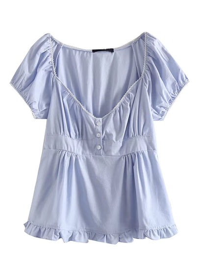 Slim Girls Sweet Tshirts 2022 Summer Fashion Ladies Stylish Soft Cotton Short Tees Vintage Women Cute Tops Chic