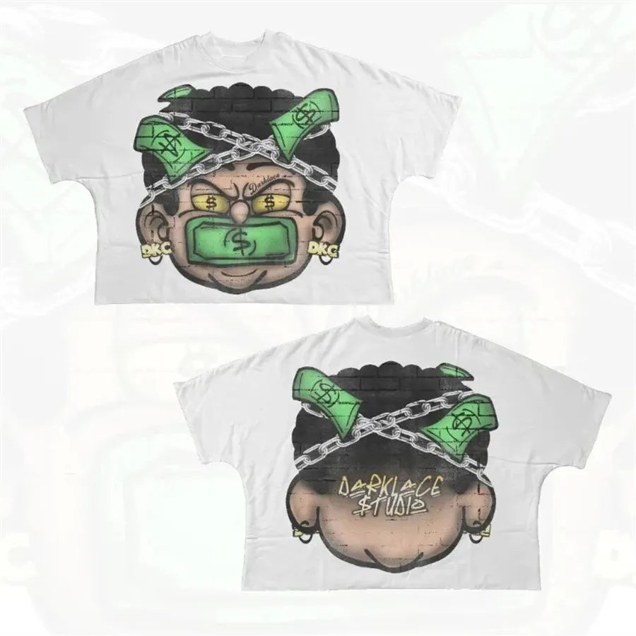 Designer Men'S T Shirts Y2K Shirt Harajuku Oversized High Quality Vintage Graphic Shirt Streetwear Top Goth Women Clothes Size S-3XL