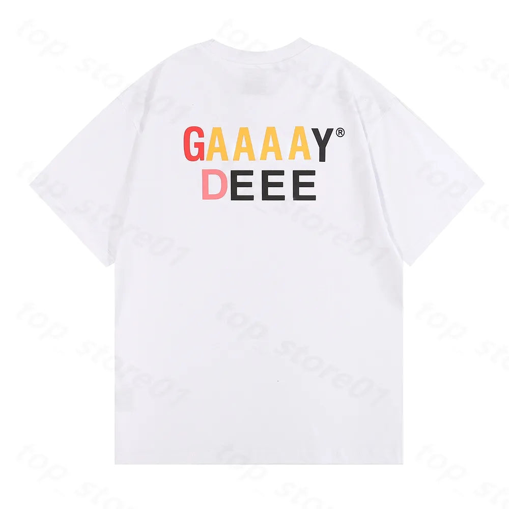 5A Mens Galery Designer T Shirt Mens Graffiti Tees Printing Letter Shirt 25SS Gallerydeptsweat Man Pants Luxurys Casual Street Shirts Design Shirts