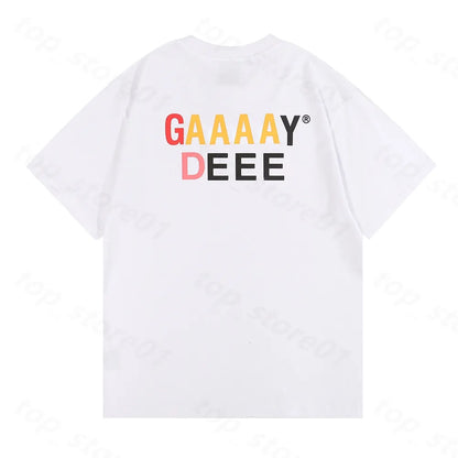 5A Mens Galery Designer T Shirt Mens Graffiti Tees Printing Letter Shirt 25SS Gallerydeptsweat Man Pants Luxurys Casual Street Shirts Design Shirts