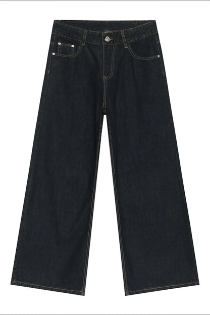 Wide Leg Jeans with Pockets