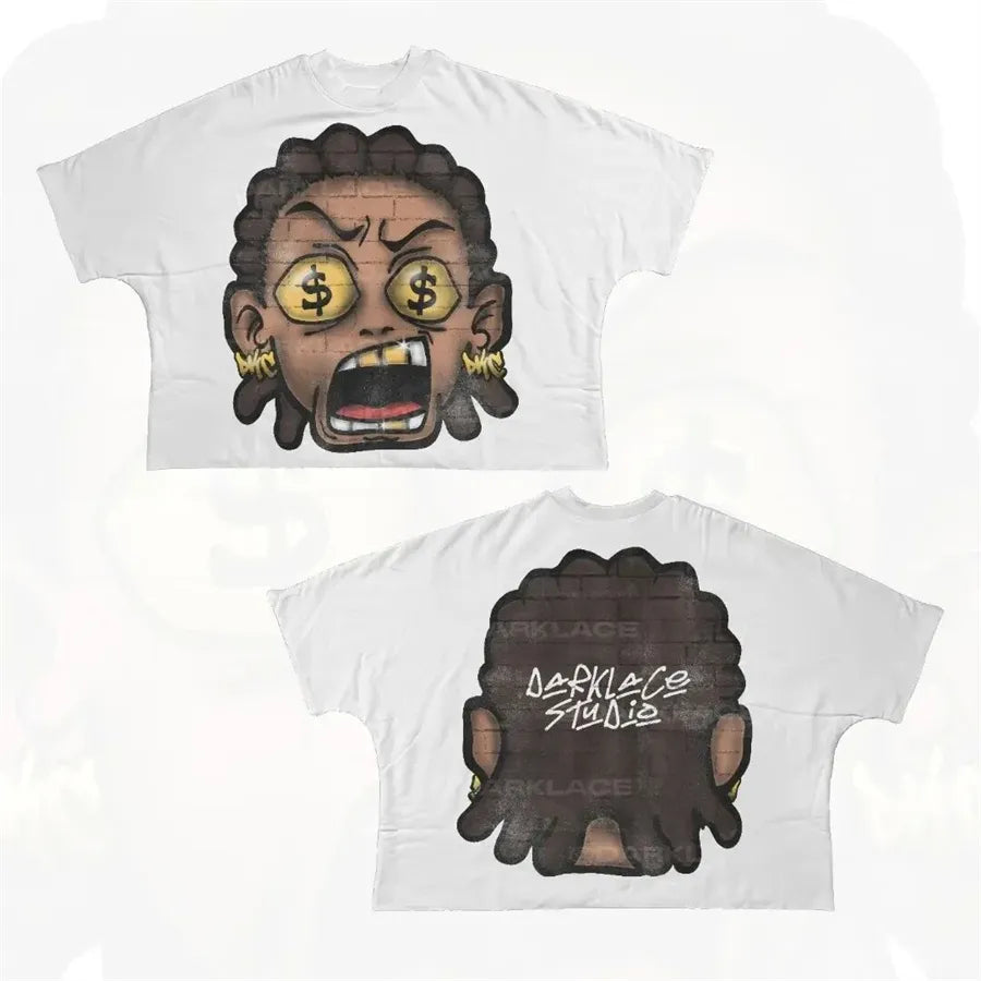 Designer Men'S T Shirts Y2K Shirt Harajuku Oversized High Quality Vintage Graphic Shirt Streetwear Top Goth Women Clothes Size S-3XL