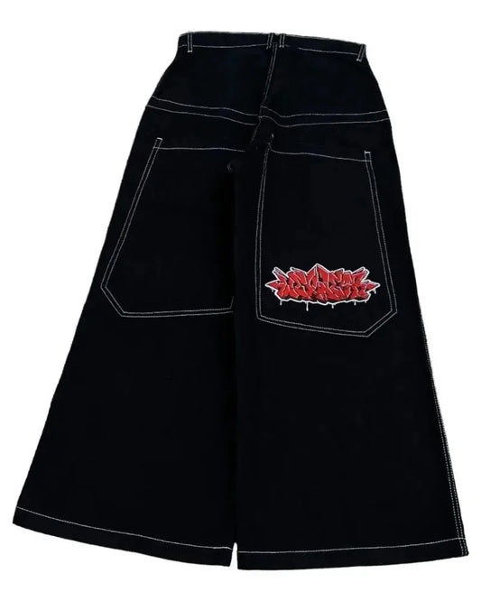 Y2K Baggy Jeans Vintage Embroidered High Quality Jeans Men Women Hip Hop Harajuku Goth Fashion Streetwear Casual Wide Leg Jeans